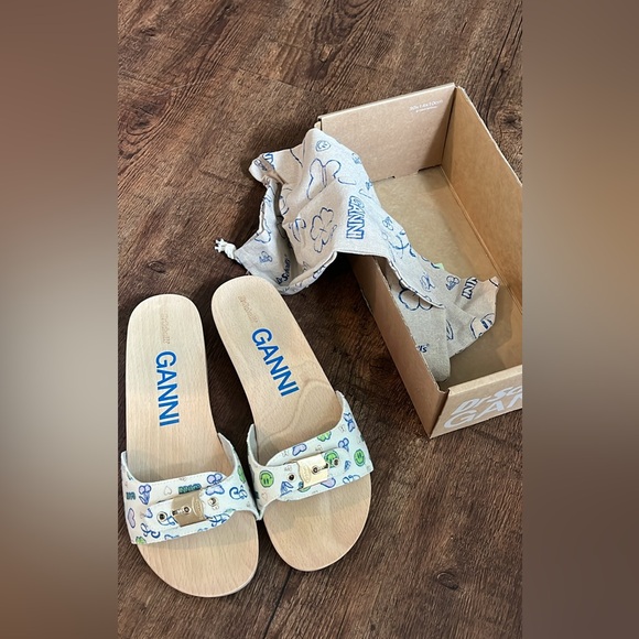Ganni Dr Scholl’s collab platform sandals — new in box size 10 - Picture 3 of 3
